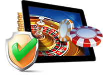 sécurité jeu en ligne jetons roulette tablette